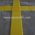 สีตีเส้นชนิดสีเทอร์โมพลาสติกสีเหลือง