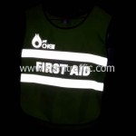 เสื้อกั๊กเซฟตี้ PTT CHEM FIRST AID ด้านหน้าสะท้อนแสง