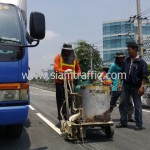 ตีเส้นสะพานไทย เบลเยี่ยม รับเหมาตีเส้นจราจร