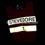 เสื้อเซฟตี้สะท้อนแสง STEVEDORE ด้านหน้าสะท้อนแสง