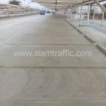 Thermoplastic road line at Toyota Gateway