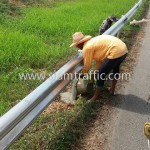 guard rail installation แขวงทางหลวงพิเศษ กรมทางหลวง ปริมาณงาน 1,950 เมตร