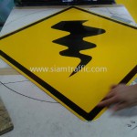 Cambodia Traffic Warning Sign Winding Road W1-06