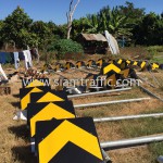 Installation Road Sign at Cambodia Northwest Provincial Road Improvement Project