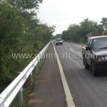 galvanized w beam guard rail crash barrier ทางหลวงหมายเลข 2208 ตอน ห้วยละเวี้ย – ระกา กม.26+000 – กม.32+888 กม.26+000 - กม.32+888