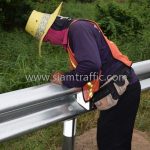 งานจ้างเหมาทำการงาน guard rails แขวงทางหลวงฉะเชิงเทรา ปริมาณงาน 1,152 เมตร