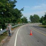 guard rail 3.2 mm. THICKNESS ; CLASS I TYPE II ปริมาณงาน 1,244 เมตร