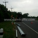 guardrail 3.2 mm. THICKNESS ; CLASS I TYPE II ปริมาณงาน 1,256 เมตร แขวงทางหลวงบุรีรัมย์