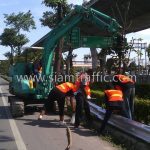 w beam guard rail แขวงทางหลวงสมุทรปราการ ปริมาณงาน 948 เมตร