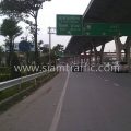 guard rail ในทางหลวงหมายเลข 34 ตอน บางนา - ทางเข้าท่าอากาศยานสุวรรณภูมิ