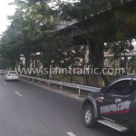 W-Beam Guardrail ในทางหลวงหมายเลข 34 ตอน บางนา - ทางเข้าท่าอากาศยานสุวรรณภูมิ