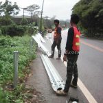 W-Beam Guardrail บนทางหลวงหมายเลข 4091 ตอน บางสีกิ้ม - เขาค่าย ตอน 1 ระหว่าง กม.0+000 - กม.56+173