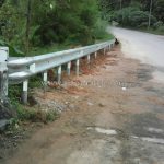 guardrail กรมทางหลวง CLASS 1 TYPE 2 จำนวน 528 เมตร บนทางหลวงหมายเลข 4091 ตอน บางสีกิ้ม – เขาค่าย แขวงทางหลวงระนอง