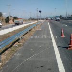 งานจ้างเหมาทำการติดตั้ง guardrail ทางหลวงพิเศษหมายเลข 7 ตอน หนองขาม - พัทยา ปริมาณงานรวม 2,832 เมตร