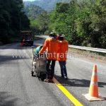 road marking thermoplastic ทางหลวงหมายเลข 1294 ตอน เมืองเก่า - อุทยานแห่งชาติศรีสัชนาลัย