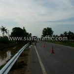 w beam guard rail ทางหลวงหมายเลข 3304 ตอนควบคุม 0100 ตอน บ้านโพธิ์ - แปลงยาว