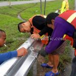 guard rails ทางหลวงหมายเลข 41 ตอนควบคุม 0102 ตอนเขาบ่อ – ท่าทอง