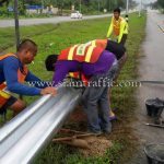 guardrails ทางหลวงหมายเลข 41 ตอนควบคุม 0102 ตอนเขาบ่อ – ท่าทอง