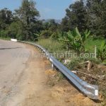 guard rail บนทางหลวงหมายเลข 4091 ตอน บางสีกิ้ม - เขาค่าย