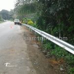 w beam guard rail บนทางหลวงหมายเลข 4091 ตอน บางสีกิ้ม - เขาค่าย