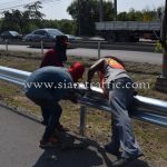 w beam guardrail แขวงทางหลวงสมุทรปราการ ปริมาณงาน 1,200 เมตร