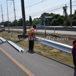 w beam guardrail ในทางหลวงหมายเลข 3 ตอน บางปิ้ง - บางตำหรุ ระหว่าง กม.39+000 – กม.39+800