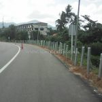 การติดตั้ง w beam guard rail บนทางหลวงหมายเลข 4006 ตอน ราชกรูด - วังตะกอ ระหว่าง กม.16+000 - กม.50+000