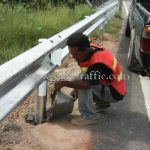 w beam guard rail แขวงทางหลวงระนอง บนทางหลวงหมายเลข 4006 ตอน ราชกรูด - วังตะกอ ปริมาณงาน 528 เมตร