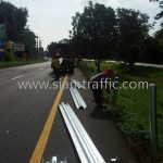 guard rail ทางหลวงหมายเลข 24 ตอน หนองกี่ - นางรอง