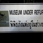 ป้ายพิพิธภัณฑ์อยู่ในช่วงปิดปรับปรุง MUSEUM UNDER REFURBISHMENT ขนาด 1 x 2.4 เมตร