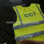 เสื้อกั๊ก ปตท. รีดข้อความสะท้อนแสง "CCT"