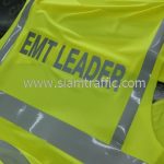 เสื้อ safety ปตท. ติดผ้าสะท้อนแสง "EMT LEADER"