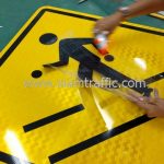Pedestrain crossing warning sign import from Thailand