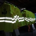 เสื้อกันฝน สกรีนโลโก้ KLM (เค.แอล.เอ็ม รอยัล ดัทช์ แอร์ไลนส์)