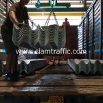 ราวกั้นทางโค้ง โครงการทางหลวงหมายเลข 317 สายจันทบุรี-สระแก้ว ตอน 4 (ขนส่งรอบที่ 3)