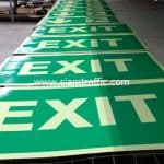 สติกเกอร์เรืองแสงทางหนีไฟ EXIT ขนาด 20 x 40 ซม.