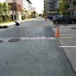 ตีเส้นช่องจอดรถ ที่พลัมคอนโด รามคำแหง 60 อินเตอร์เชนจ์ (Plum Condo Ram 60 Interchange)