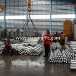 เหล็กกั้นถนน ปลายทางอำเภอสันทราย จังหวัดเชียงใหม่
