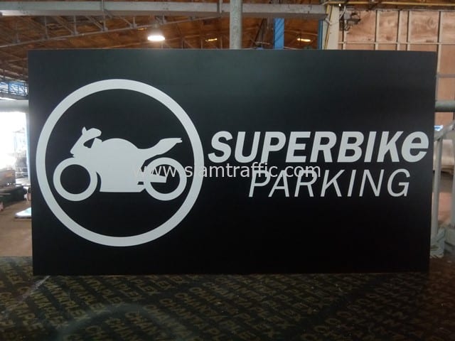 ป้ายที่จอดรถ SUPERBIKE PARKING, BIG BIKE PARKING, MOTORCYCLE