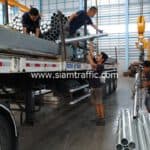 การ์ดเรล แบบมาตรฐานกรมทางหลวง จังหวัดตรัง