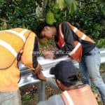 ติดตั้งการ์ดเรล แยกทางหลวงหมายเลข 4139 บ้านคลองโตน อำเภอสวี จังหวัดชุมพร