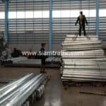 ราวเหล็กลูกฟูกกั้นขอบทาง โครงการชลประทาน สาย 21L-RMC จังหวัดพะเยา