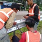 Guard rail เสียบญวน – กระบุรี จังหวัดระนอง ปริมาณงานรวม 2,316 เมตร