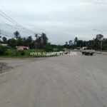 Guard rail ติดตั้งที่เส้นทางเสียบญวน – กระบุรี จังหวัดระนอง ปริมาณงานรวม 2,316 เมตร