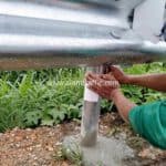 การ์ดเรล ติดตั้งที่เส้นทางเสียบญวน – กระบุรี จ.ระนอง ปริมาณงานรวม 2,316 ม.