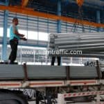 ราวเหล็กกั้นถนน บ้านนาไคร้ จังหวัดกาฬสินธุ์