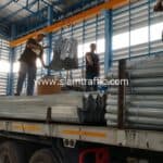 การ์ดเรล บ้านท่าพระ - มหาสารคาม ปริมาณงาน 1,668 เมตร