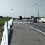 Guard rail ทางหลวงพิเศษหมายเลข 9 ตอน คลองพระยาสุเรนทร์ - พระประแดง ปริมาณงาน 5,158 ม.