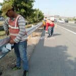 Guard rail ทางหลวงพิเศษหมายเลข 9 ตอน คลองพระยาสุเรนทร์ - พระประแดง ระหว่าง กม.36+000 – กม.63+325 ปริมาณงาน 5,158 ม. Guard rail ทางหลวงพิเศษหมายเลข 9 ตอน คลองพระยาสุเรนทร์ - พระประแดง ระหว่าง กม.36+000 – กม.63+325 ปริมาณงาน 5,158 ม.