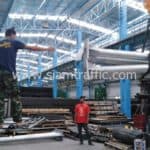 เสา Mast Arm แบบเสาโค้ง (ไม่มีตะกร้อ) สำนักงานทางหลวงชนบท จังหวัดสุโขทัย